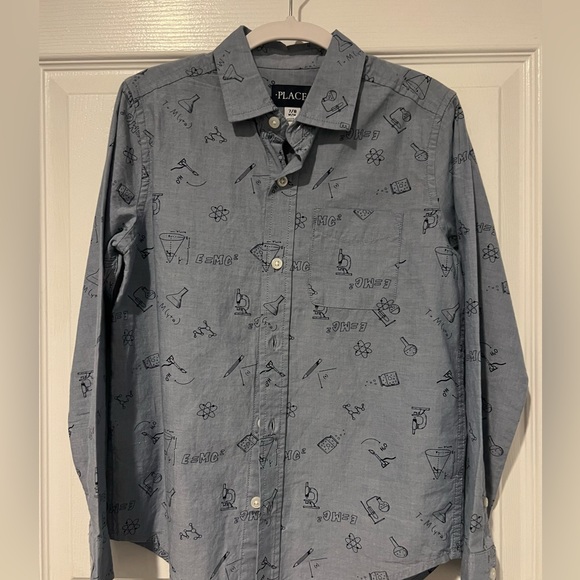 Boys “science”button down - Picture 1 of 5